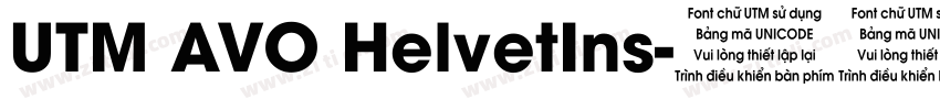 UTM AVO HelvetIns字体转换